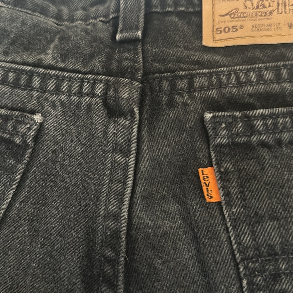 Rare orange tab Levi’s 505 straight leg